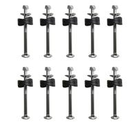 Jeorywoet Accessoires de Trampoline avec têtes carrées Fixage des vis de 10 pcs, Ensemble de vis de Trampoline