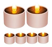 Jeorywoet Bougies solaires imperméables extérieures, crépuscule de 6pc