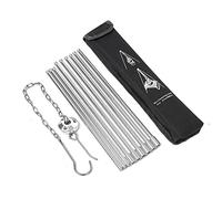 Jeorywoet Camping Tripod Feu de Camp Cuisine Dutch Oven Trépied Pliant Grill Stand Trépied Aluminium ALLIAG Trove Trépie