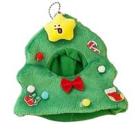 Jeorywoet Chapeaux de poupée, Chapeau d'arbre de noël Vert Suspendu pour poupée, Couvre-Chef en Peluche noël pour décor et décorations d'arbre