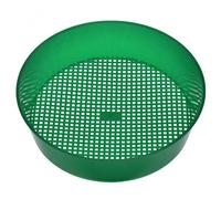Jeorywoet Énigme de Tamis de Jardin, écran de Maillage de Tamis de Sol en Plastique, Plateau de Jardinage Rond, sols Outils de Jardinage à Tamis de Sol Portable pour Le Patio de Jardin