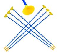 Jeorywoet Flèches à Ventouse en Plastique de 16.5 Pouces, 10 pièces, Ensemble de tir à l'arc pour Enfants, Jouets d'entraînement Remplacement pour Enfants et Adultes