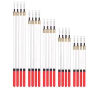 Jeorywoet Flotteurs de pêche chargés Rouges, matériel de pêche Grossier, Ensemble Tubes à Tige Flottante, 20 pièces