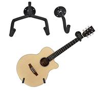 Jeorywoet Hangage de Montage Mural de Guitare, Crochet de Cintre de vêtements de Guitare de 2 pièces, chêne de Guitare Horizontale Rack de Montage, Affichage du Support Mural pour Guitares ukulélées