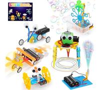 Jeorywoet Kit Scientifique électronique Style2 6 pièces/Ensemble, Jouets éducatifs STEM sans Batterie pour Enfants garçons, projets d'ingénierie de Bricolage