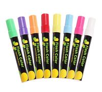 Jeorywoet Marqueurs de craie liquide, marqueurs de craie 8 pcs, 8 couleurs vibrantes liquide, hauts-gorgés effacés 6 mm
