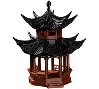 Jeorywoet Mini Zen Garden Accessories, 1, 8x1, 8x2, 1 Pouces Pagode Miniature en Plastique, Mini Statue de pagode de Jardin Japonais pour décoration bonsaï Zen, Japonais