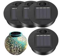 Jeorywoet Remplacement des unités de lumière Solaire, 4pcs Solar Light Remplacement des Hauts 2, 76 Contrôle photosensible Intelligent pour Le Jardin extérieur Lanternes en Fer forgé