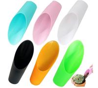 Jeorywoet Scoop de Sol pour Les Plantes, 6pcs Bonsaï Sold Scoop 3x6, 5 Pouces 6 Color Plastic Sturdy & Smooth Gardening Tools for Indoor Plant, Potted Succulent, Succulent Tools