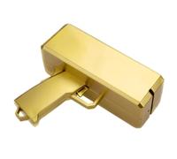 Jeorywoet Super Money Toys Paper Jouant des Jouets en Argent spary Le Fait de Pluie Jouet, Portable de Cash Gu Fake Bill Dispentier Money Shooter avec 100 PCS Play Money (Metallic Gold),