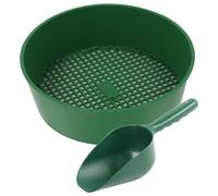 Jeorywoet Tamis de Sol Rond en Plastique, 2 pièces/Ensemble, Tamis à Compost en Maille pour la Filtration de la saleté, du Sable, des Roches et des bonsaï du Jardinage