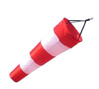 Jeorywoet Wind Sock, Wind Vane, 59 inch Reflective Red & White Striped Windsock Waterproof Lightweight Polyester Vane for Outside, Yard