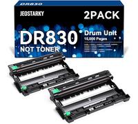 Jeostarky Lot de 2 tambours compatibles DR830 (pas de toner) pour imprimante Brother DR830 DR-830 avec imprimantes HL-L2460DW HL-L2405W HL-L2400D HL-L2480DW MFC-L2820DW MFC-L2820DW XL DCP-L2640DW