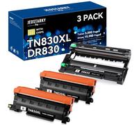 Jeostarky Pro Compatible avec TN830XL Toner et DR830 | Remplacement pour Brother TN830XL DR-830 Tambour avec HL-L2460DW HL-L2405W MFC-L2820DW DCP-L2640DW MFC-L2900DW (2 toners
