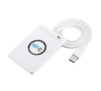 JEOZBM ACR122U - Lecteur NFC, Graveur IC, Lecteur de Carte À Puce sans Contact avec Câble USB, 5 Cartes IC, Logiciel Gratuit