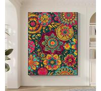 JEPGFOU Diamond Painting Adulte Art Diamond Painting Mandala 5D Diamant Paint Enfant Débutant Strass Point de Croix Cristal Loisirs Créatifs Adultes pour Décoration, Cadeau 30x40 cm 0-Z