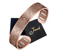 Jeracol Bracelet en cuivre avec aimants ultra puissants (Celtic-SunMoonLifeTree)