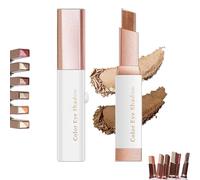 Jerbyroo Glitter Gradient Eyeshadow Stick, Bâton de fard à paupières scintillement à deux tons, Crayon d'ombre à paupières imperméable et durable pour le maquillage des yeux sans effort (D)