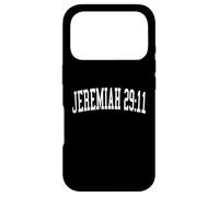 Jeremiah 29:11 Verse biblique Christian Distressed Varsity Coque pour iPhone 17 Pro