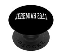 Jeremiah 29:11 Verse biblique Christian Distressed Varsity PopSockets PopGrip Adhésif