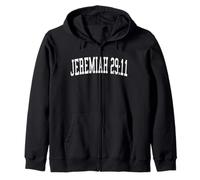 Jeremiah 29:11 Verse biblique Christian Distressed Varsity Sweat à Capuche