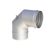 Jeremias EW-FU Angle 90° rigide avec volet d'inspection (soudé par enroulement) Ø 225 mm