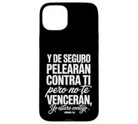 Jérémie 1:19 - « Dios Está Contigo Siempre » Coque pour iPhone 15 Plus