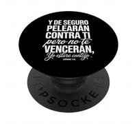 Jérémie 1:19 - « Dios Está Contigo Siempre » PopSockets PopGrip Adhésif