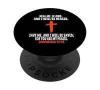 Jérémie 17:14 Écriture des versets de la Bible PopSockets PopGrip Adhésif