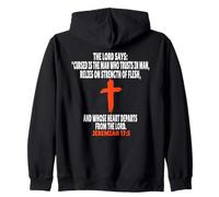 Jérémie 17:5 Écriture des versets de la Bible Sweat à Capuche