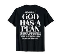 Jérémie 29 11 Dieu a Un Plan : Bible chrétienne, versets et Foi T-Shirt