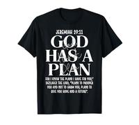 Jérémie 29 11 Dieu a Un Plan : Bible chrétienne, versets et Foi T-Shirt