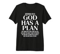 Jérémie 29 11 Dieu a Un Plan : Bible chrétienne, versets et Foi T-Shirt Haut de Gamme