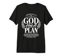 Jérémie 29 11 Dieu a Un Plan Verset de la Bible sur la Foi chrétienne T-Shirt Haut de Gamme
