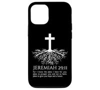 Jérémie 29:11 Verset de la Bible chrétienne Arbre Croix de Jésus Coque pour iPhone 12/12 Pro