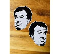 Jeremy Clarkson Mi543 Lot de 2 autocollants amusants pour tuning voiture Decal Gear V8 Amusant Tuning Sport Motorsport TV Show Kult Drag Race Stig