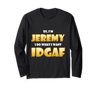 Jeremy Costume IDGAF Funny Meme Halloween Costume for Jeremy Manche Longue