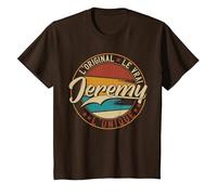 Jeremy L'Original Le Vrai L'Unique Hommes & Garçons T-Shirt, Enfant, Marron, 4 Ans