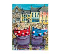 Jeremy Thompson (Padstow Boats 40 x 50 cm Toile Imprimée