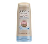 Jergens Natural Glow Hydratant sous la douche, teint moyen à bronzé, lotion pour la peau humide de 7,5 onces, scelle l'hydratation avec une couleur progressive et impeccable