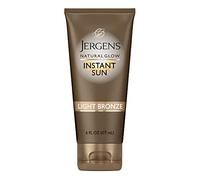 Jergens Natural Glow Instant Sun Crème hydratante bronzante sans soleil autobronzante Bronze clair pour un bronzage naturel 170 g