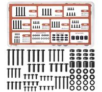 Jerhyun 84 Pièces Kit Vis VESA, M4/M5/M6/M8+Rondelles/Entretoises