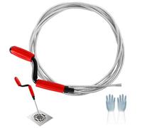 Jerhyun Furet Deboucheur Canalisation, 6mmx5m, Rouge | Deboucheur Canalisation Ganté Convient pour Toilettes, Baignoires et Lavabos