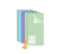 Jerilla 5 Pièces Tapis de Ddécoupe pour Cricut Maker 12 x 24" | Kit Multifonction PVC Auto-réparateur, Compat, Largement Compatible, Lavable, Anti-poussière