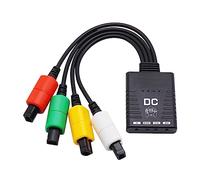 Jerilla Adaptateur de Manette Sans fil Compatible avec Console Dreamcast, Convertisseur de Contrôleurs Bluetooth Prise en Charge de 4 Manettes pour Manettes Switch Joy-Con/Wii Pro/PS4/PS5