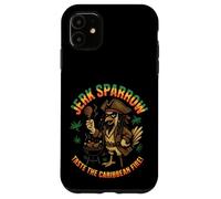 Jerk Sparrow Barbecue amusant au poulet pirate des Caraïbes Coque pour iPhone 11