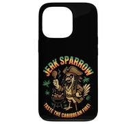 Jerk Sparrow Barbecue amusant au poulet pirate des Caraïbes Coque pour iPhone 13 Pro