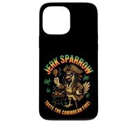Jerk Sparrow Barbecue amusant au poulet pirate des Caraïbes Coque pour iPhone 13 Pro Max