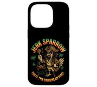 Jerk Sparrow Barbecue amusant au poulet pirate des Caraïbes Coque pour iPhone 14 Pro
