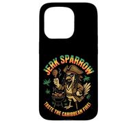 Jerk Sparrow Barbecue amusant au poulet pirate des Caraïbes Coque pour iPhone 15 Pro